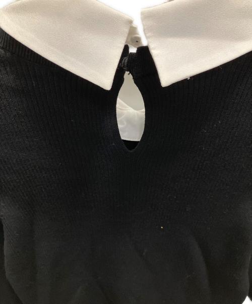 Apuweiser-riche（アプワイザーリッシェ）Apuweiser-riche (アプワイザーリッシェ) バリエーション襟付きニット ブラック サイズ:2 未使用品の古着・服飾アイテム