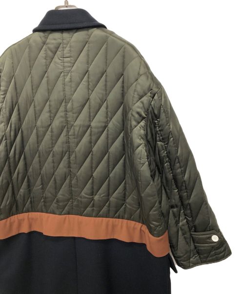 PLAN C（プランシー）Plan C (プランシー) キルティングパネル コート ネイビー サイズ:38の古着・服飾アイテム