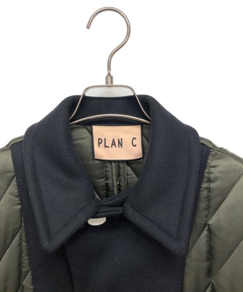 PLAN C（プランシー）Plan C (プランシー) キルティングパネル コート ネイビー サイズ:38の古着・服飾アイテム