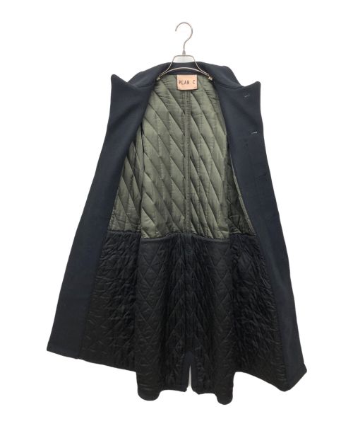 PLAN C（プランシー）Plan C (プランシー) キルティングパネル コート ネイビー サイズ:38の古着・服飾アイテム