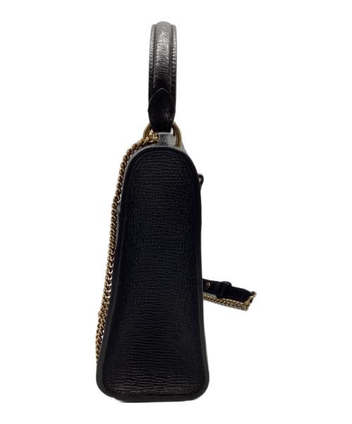 ANYA HINDMARCH（アニヤ・ハインドマーチ）ANYA HINDMARCH (アニヤハインドマーチ) SMALL POSTBOX BAG ブラックの古着・服飾アイテム