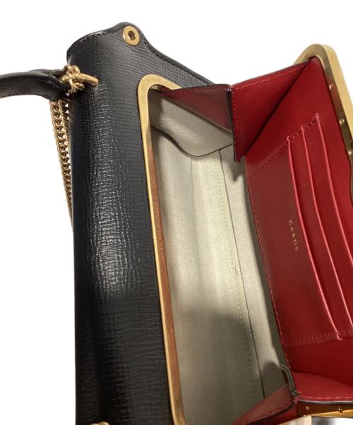 ANYA HINDMARCH（アニヤ・ハインドマーチ）ANYA HINDMARCH (アニヤハインドマーチ) SMALL POSTBOX BAG ブラックの古着・服飾アイテム