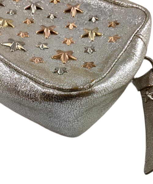 JIMMY CHOO（ジミーチュウ）JIMMY CHOO (ジミーチュウ) スタースタッズポーチ ゴールドの古着・服飾アイテム