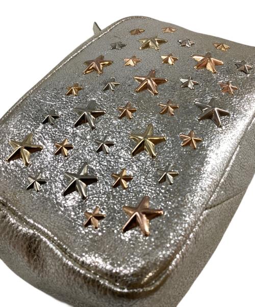 JIMMY CHOO（ジミーチュウ）JIMMY CHOO (ジミーチュウ) スタースタッズポーチ ゴールドの古着・服飾アイテム