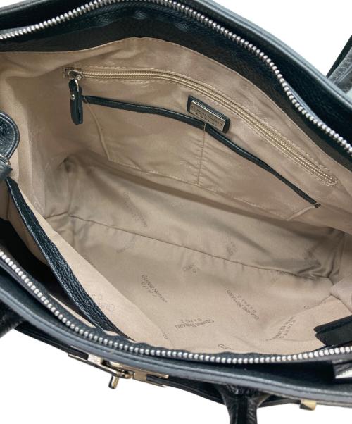 Gianni Notaro（ジャンニ ノターロ）Gianni Notaro (ジャンニ ノターロ) carol J (キャロルジェイ) 別注 レザー×キャンバス トートバッグ アイボリー×ブラックの古着・服飾アイテム