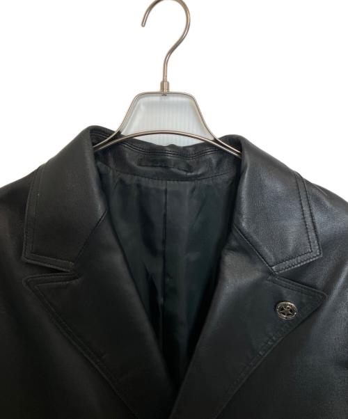 CONVERSE TOKYO（コンバーストウキョウ）CONVERSE TOKYO (コンバーストウキョウ) SHEEP LEATHER TAILORED JACKET ブラック サイズ:3の古着・服飾アイテム