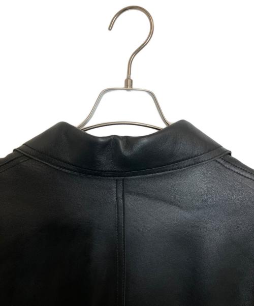 CONVERSE TOKYO（コンバーストウキョウ）CONVERSE TOKYO (コンバーストウキョウ) SHEEP LEATHER TAILORED JACKET ブラック サイズ:3の古着・服飾アイテム