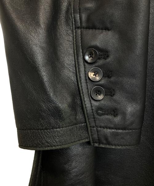 CONVERSE TOKYO（コンバーストウキョウ）CONVERSE TOKYO (コンバーストウキョウ) SHEEP LEATHER TAILORED JACKET ブラック サイズ:3の古着・服飾アイテム