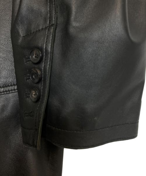 CONVERSE TOKYO（コンバーストウキョウ）CONVERSE TOKYO (コンバーストウキョウ) SHEEP LEATHER TAILORED JACKET ブラック サイズ:3の古着・服飾アイテム