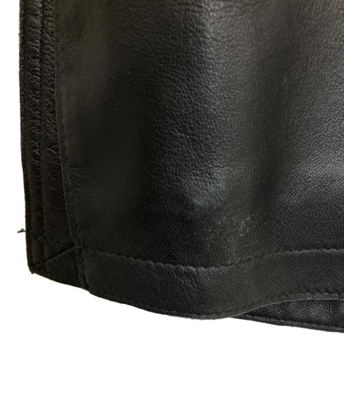 CONVERSE TOKYO（コンバーストウキョウ）CONVERSE TOKYO (コンバーストウキョウ) SHEEP LEATHER TAILORED JACKET ブラック サイズ:3の古着・服飾アイテム