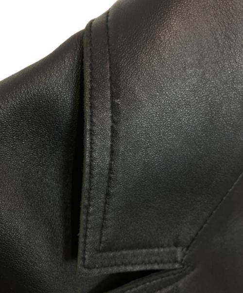 CONVERSE TOKYO（コンバーストウキョウ）CONVERSE TOKYO (コンバーストウキョウ) SHEEP LEATHER TAILORED JACKET ブラック サイズ:3の古着・服飾アイテム