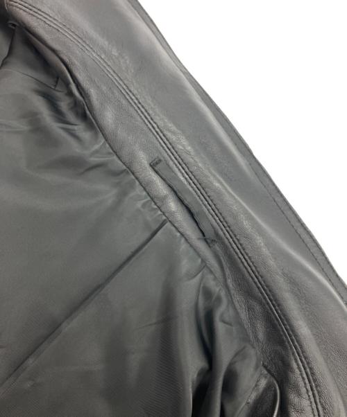 CONVERSE TOKYO（コンバーストウキョウ）CONVERSE TOKYO (コンバーストウキョウ) SHEEP LEATHER TAILORED JACKET ブラック サイズ:3の古着・服飾アイテム