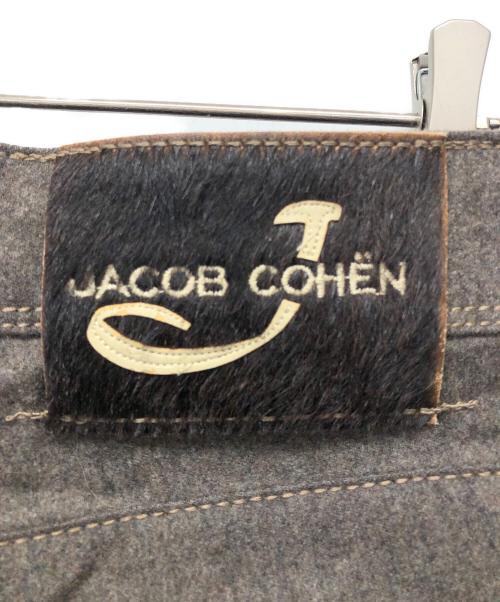 JACOB COHEN（ヤコブコーエン）JACOB COHEN (ヤコブコーエン) スリムウールパンツ ブラウン サイズ:32の古着・服飾アイテム