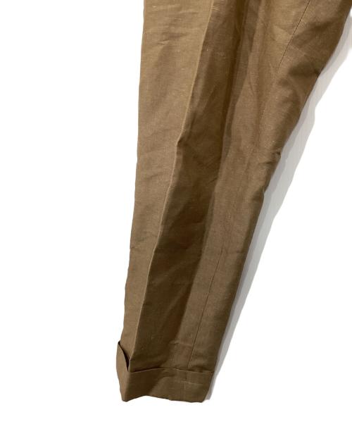 BERWICH（ベルウィッチ）BERWICH (バーウィック) scotch ツープリーツサイドアジャスター付きパンツ ブラウン サイズ:46の古着・服飾アイテム