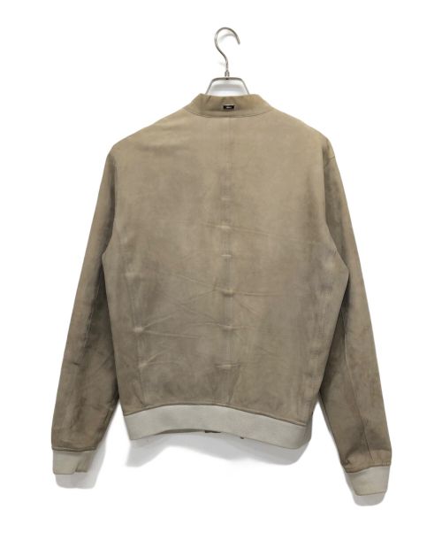 HERNO（ヘルノ）HERNO (ヘルノ) ストレッチゴートスエードジップアップブルゾン ベージュ サイズ:46の古着・服飾アイテム