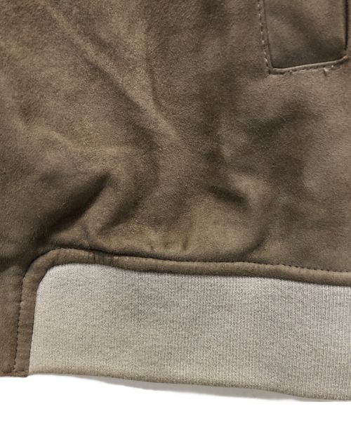 HERNO（ヘルノ）HERNO (ヘルノ) ストレッチゴートスエードジップアップブルゾン ベージュ サイズ:46の古着・服飾アイテム