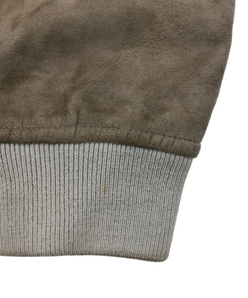HERNO（ヘルノ）HERNO (ヘルノ) ストレッチゴートスエードジップアップブルゾン ベージュ サイズ:46の古着・服飾アイテム