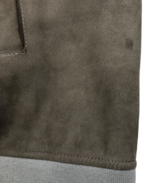 HERNO（ヘルノ）HERNO (ヘルノ) ストレッチゴートスエードジップアップブルゾン ベージュ サイズ:46の古着・服飾アイテム
