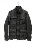 Junhashimotoジュンハシモト）の古着「レザージャケット」｜ブラック