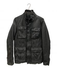 Junhashimoto（ジュンハシモト）の古着「レザージャケット」｜ブラック
