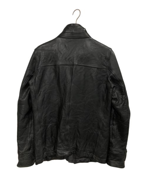 Junhashimoto（ジュンハシモト）junhashimoto (ジュンハシモト) レザージャケット ブラック サイズ:4の古着・服飾アイテム