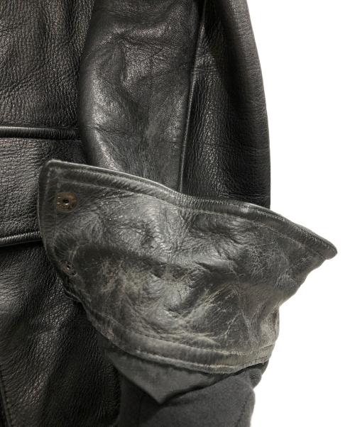 Junhashimoto（ジュンハシモト）junhashimoto (ジュンハシモト) レザージャケット ブラック サイズ:4の古着・服飾アイテム