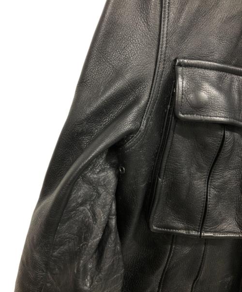 Junhashimoto（ジュンハシモト）junhashimoto (ジュンハシモト) レザージャケット ブラック サイズ:4の古着・服飾アイテム