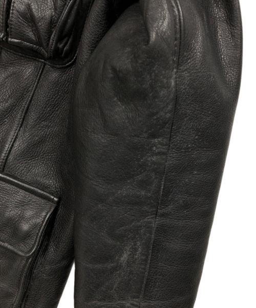 Junhashimoto（ジュンハシモト）junhashimoto (ジュンハシモト) レザージャケット ブラック サイズ:4の古着・服飾アイテム