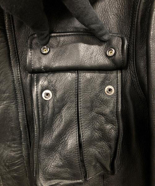 Junhashimoto（ジュンハシモト）junhashimoto (ジュンハシモト) レザージャケット ブラック サイズ:4の古着・服飾アイテム