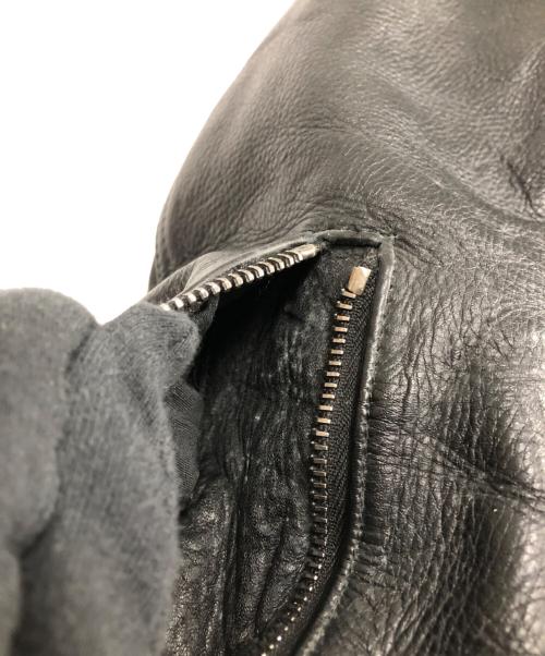 Junhashimoto（ジュンハシモト）junhashimoto (ジュンハシモト) レザージャケット ブラック サイズ:4の古着・服飾アイテム