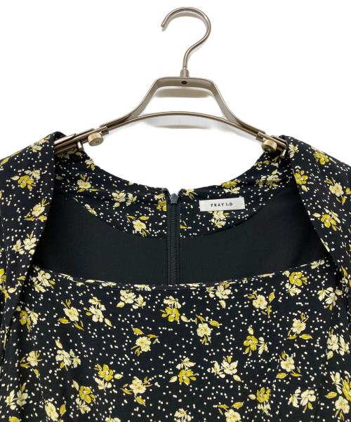 FRAY ID（フレイ アイディー）FRAY ID (フレイ アイディー) 花柄ワンピース ブラック サイズ:Sの古着・服飾アイテム