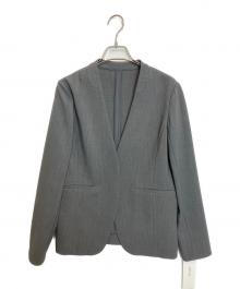 SOEJU（ソージュ）の古着「ウールライクノーカラージャケット」｜グレー
