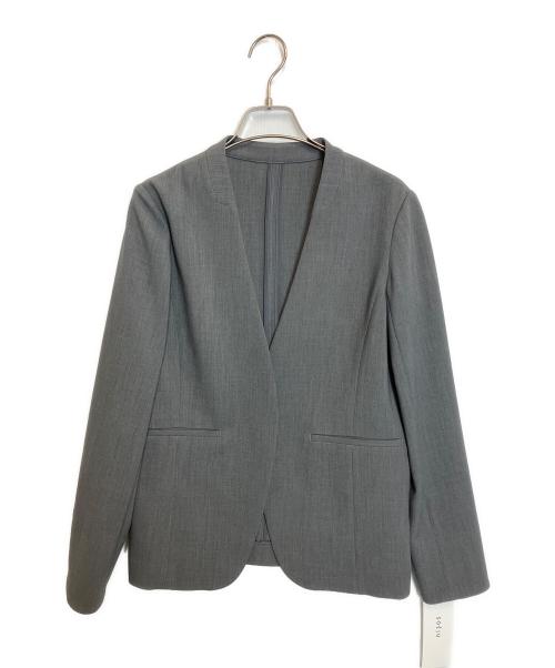 SOEJU（ソージュ）SOEJU (ソージュ) ウールライクノーカラージャケット グレー サイズ:M 未使用品の古着・服飾アイテム