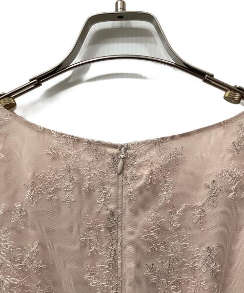 JILL STUART（ジルスチュアート）JILL STUART (ジルスチュアート) チュール刺しゅうフレアドレス ピンクの古着・服飾アイテム