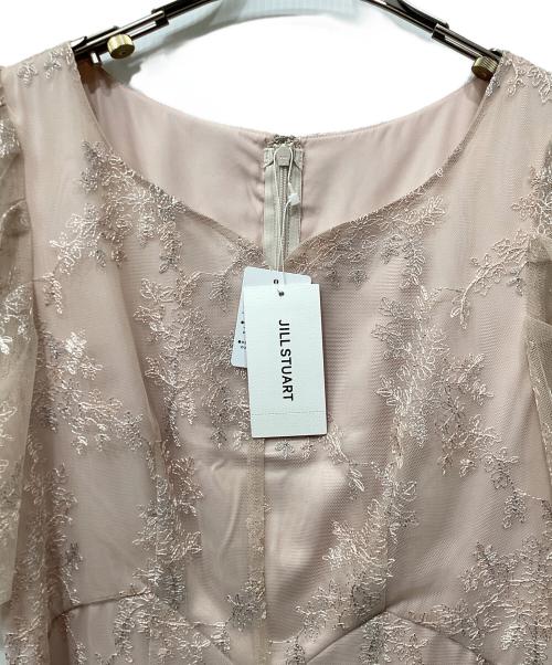 JILL STUART（ジルスチュアート）JILL STUART (ジルスチュアート) チュール刺しゅうフレアドレス ピンクの古着・服飾アイテム