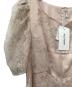 中古・古着 JILL STUART (ジルスチュアート) チュール刺しゅうフレアドレス ピンク：9000円