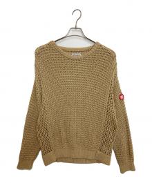 C.E（シーイー）の古着「SIDE MESH LOOSE WAFFLE KNIT」｜ベージュ