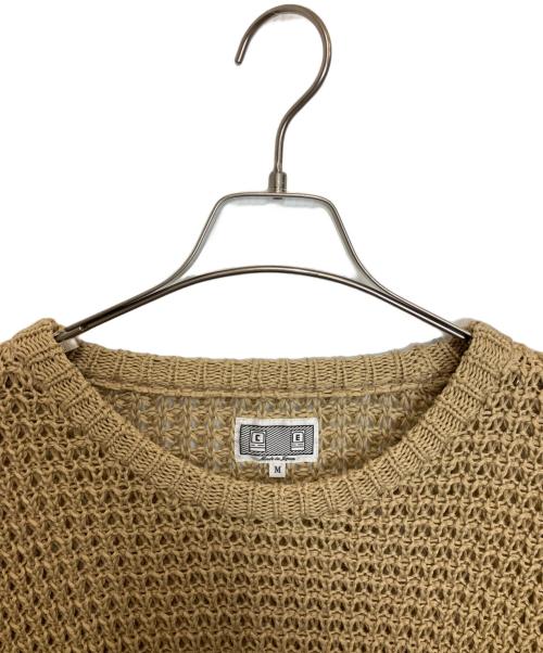 C.E（シーイー）C.E (シーイー) SIDE MESH LOOSE WAFFLE KNIT ベージュ サイズ:Mの古着・服飾アイテム