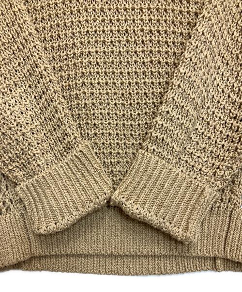 C.E（シーイー）C.E (シーイー) SIDE MESH LOOSE WAFFLE KNIT ベージュ サイズ:Mの古着・服飾アイテム