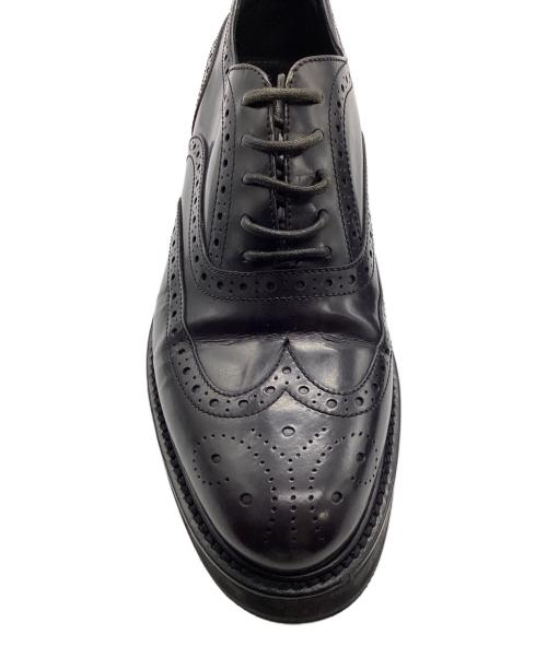 PRADA（プラダ）PRADA (プラダ) ウィングチップシューズ ブラック サイズ:35の古着・服飾アイテム