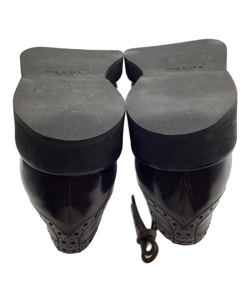 PRADA（プラダ）PRADA (プラダ) ウィングチップシューズ ブラック サイズ:35の古着・服飾アイテム