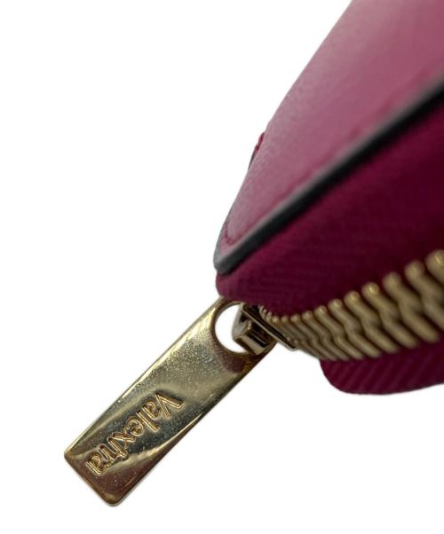 Valextra（ヴァレクストラ）Valextra (ヴァレクストラ) ラウンドジップ 12カード ピンクの古着・服飾アイテム