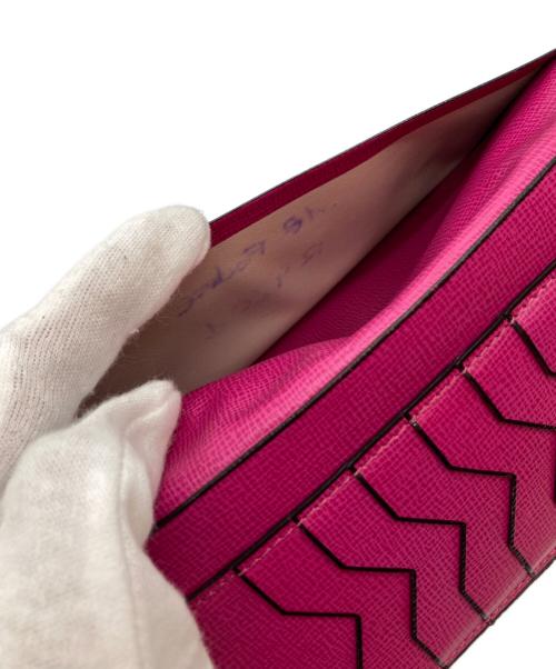 Valextra（ヴァレクストラ）Valextra (ヴァレクストラ) ヴァーティカル 12カード ピンクの古着・服飾アイテム