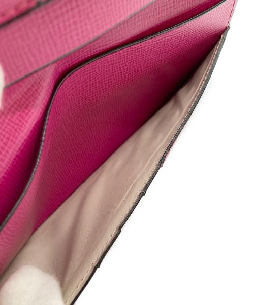 Valextra（ヴァレクストラ）Valextra (ヴァレクストラ) ヴァーティカル 12カード ピンクの古着・服飾アイテム