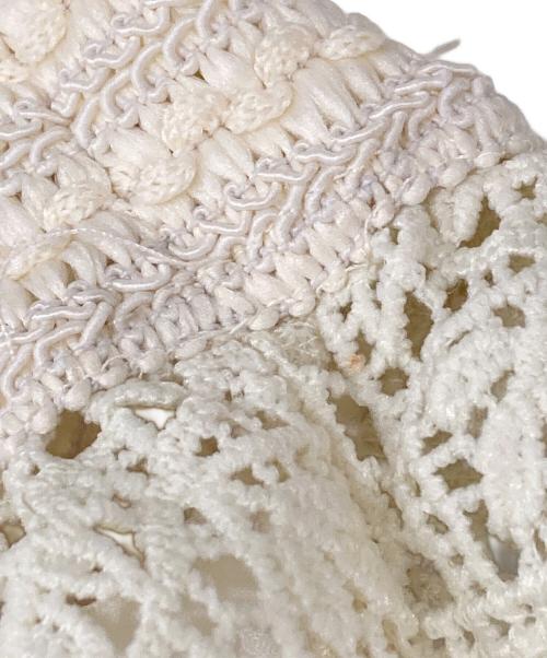 Ameri（アメリ）Ameri (アメリ) 別注ブロックレースストレートパンツ アイボリー サイズ:Sの古着・服飾アイテム