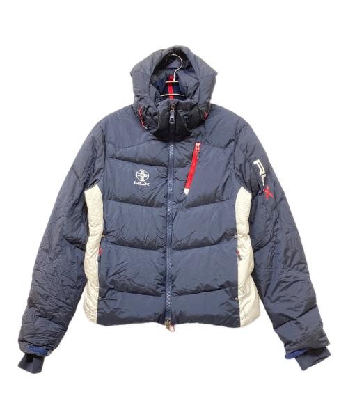 RLX RALPH LAUREN（アールエルエックスラルフローレン）RLX RALPH LAUREN (アールエルエックスラルフローレン) トリコロールダウンジャケット ネイビー サイズ:Mの古着・服飾アイテム