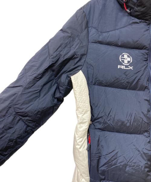 RLX RALPH LAUREN（アールエルエックスラルフローレン）RLX RALPH LAUREN (アールエルエックスラルフローレン) トリコロールダウンジャケット ネイビー サイズ:Mの古着・服飾アイテム