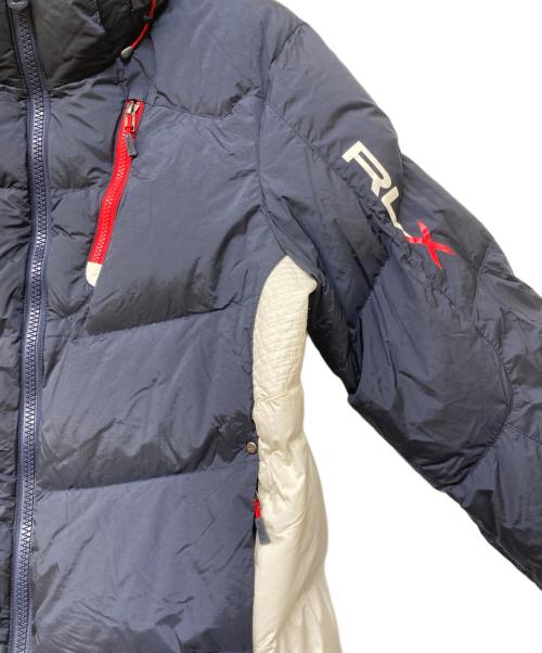 RLX RALPH LAUREN（アールエルエックスラルフローレン）RLX RALPH LAUREN (アールエルエックスラルフローレン) トリコロールダウンジャケット ネイビー サイズ:Mの古着・服飾アイテム