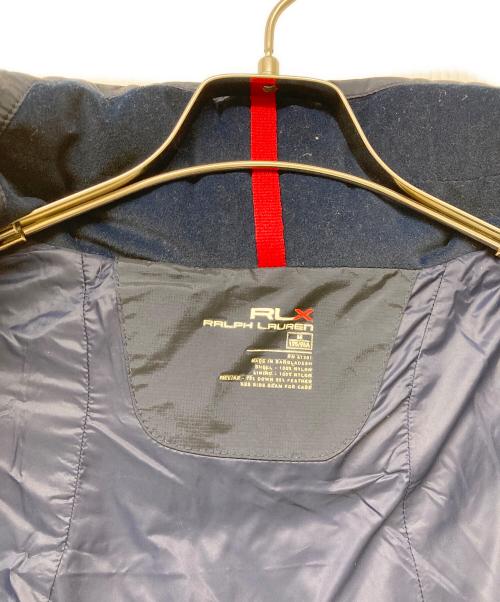 RLX RALPH LAUREN（アールエルエックスラルフローレン）RLX RALPH LAUREN (アールエルエックスラルフローレン) トリコロールダウンジャケット ネイビー サイズ:Mの古着・服飾アイテム