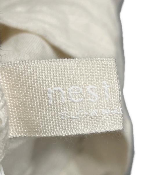 nest Robe（ネストローブ）nest Robe (ネストローブ) 袖口配色メローブラウス アイボリー サイズ:SIZE Freeの古着・服飾アイテム